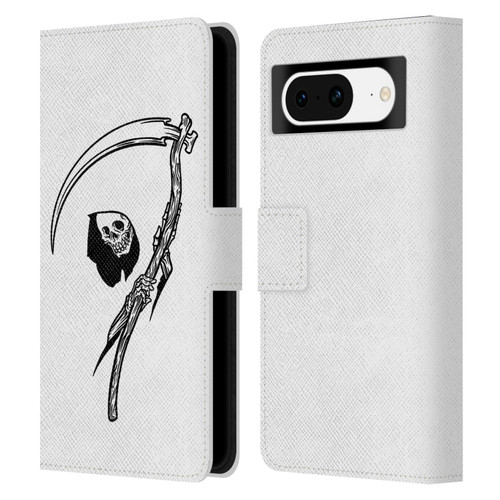Matt Bailey Art Negative Reaper Leather Book Wallet Case Cover For Google Pixel 8