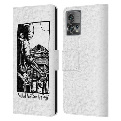 Matt Bailey Art Luck Won't Save Them Leather Book Wallet Case Cover For Motorola Moto Edge 30 Fusion