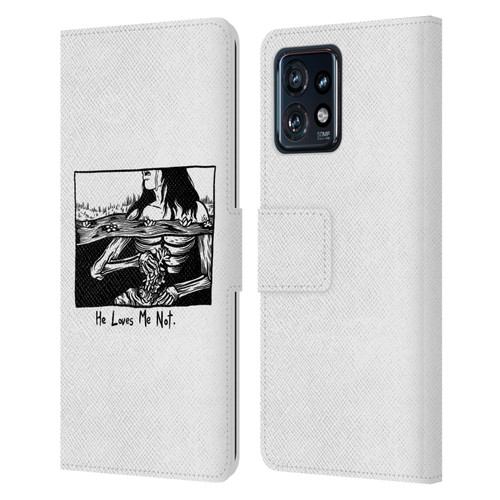 Matt Bailey Art Loves Me Not Leather Book Wallet Case Cover For Motorola Moto Edge 40 Pro