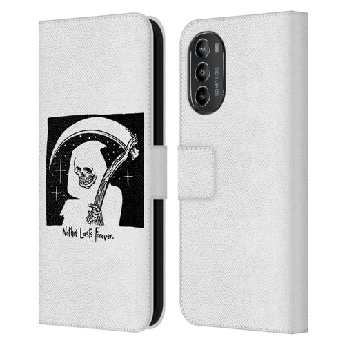 Matt Bailey Art Nothing Last Forever Leather Book Wallet Case Cover For Motorola Moto G82 5G