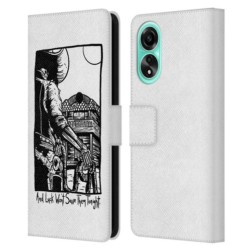 Matt Bailey Art Luck Won't Save Them Leather Book Wallet Case Cover For OPPO A78 5G