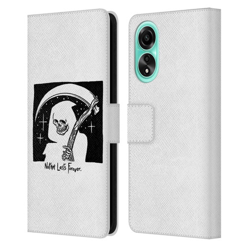 Matt Bailey Art Nothing Last Forever Leather Book Wallet Case Cover For OPPO A78 5G