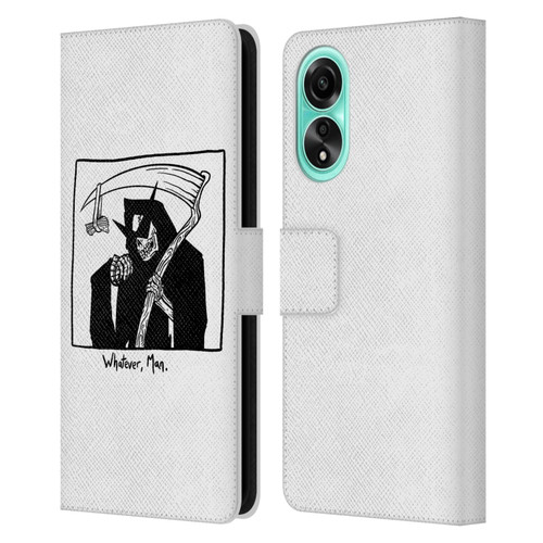 Matt Bailey Art Whatever Man Leather Book Wallet Case Cover For OPPO A78 4G