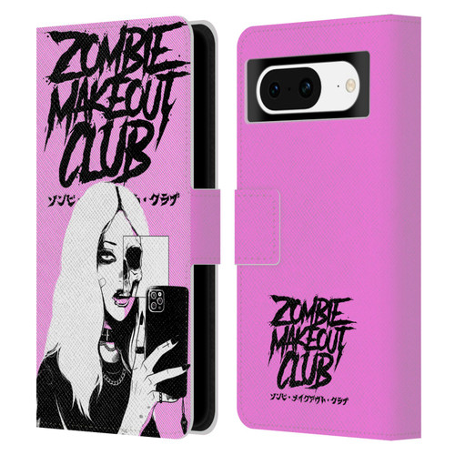 Zombie Makeout Club Art Selfie Skull Leather Book Wallet Case Cover For Google Pixel 8