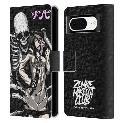 Zombie Makeout Club Art Stop Drop Selfie Leather Book Wallet Case Cover For Google Pixel 8