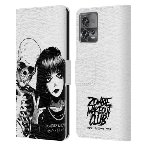 Zombie Makeout Club Art Forever Knows Best Leather Book Wallet Case Cover For Motorola Moto Edge 30 Fusion