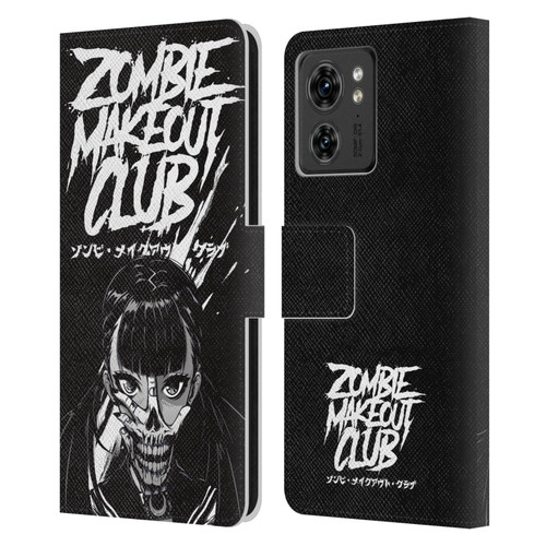 Zombie Makeout Club Art Face Off Leather Book Wallet Case Cover For Motorola Moto Edge 40