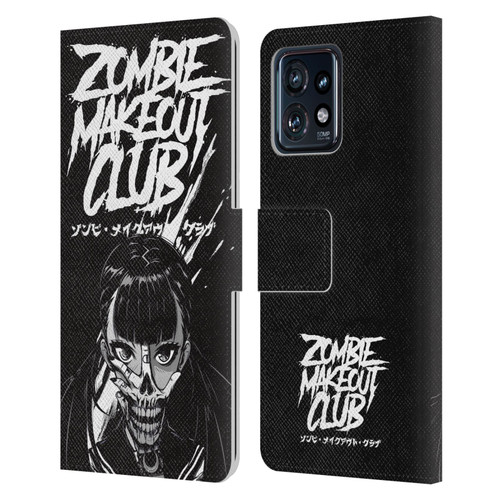 Zombie Makeout Club Art Face Off Leather Book Wallet Case Cover For Motorola Moto Edge 40 Pro