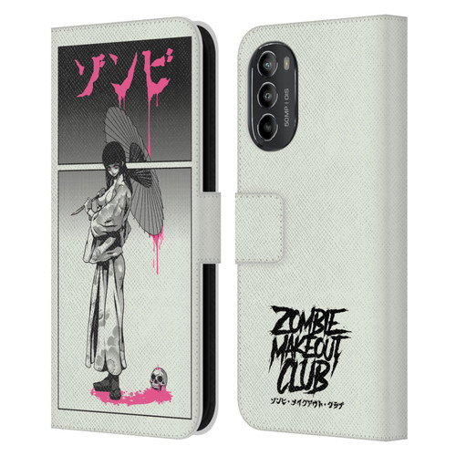 Zombie Makeout Club Art Chance Of Rain Leather Book Wallet Case Cover For Motorola Moto G82 5G