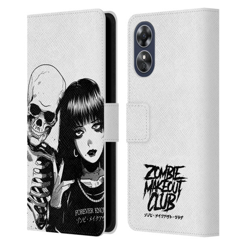 Zombie Makeout Club Art Forever Knows Best Leather Book Wallet Case Cover For OPPO A17