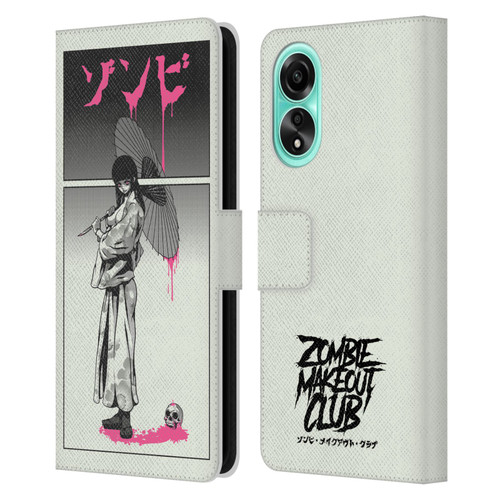 Zombie Makeout Club Art Chance Of Rain Leather Book Wallet Case Cover For OPPO A78 5G