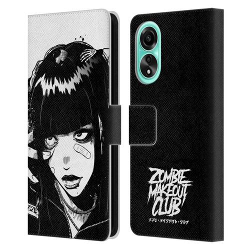 Zombie Makeout Club Art See Thru You Leather Book Wallet Case Cover For OPPO A78 5G