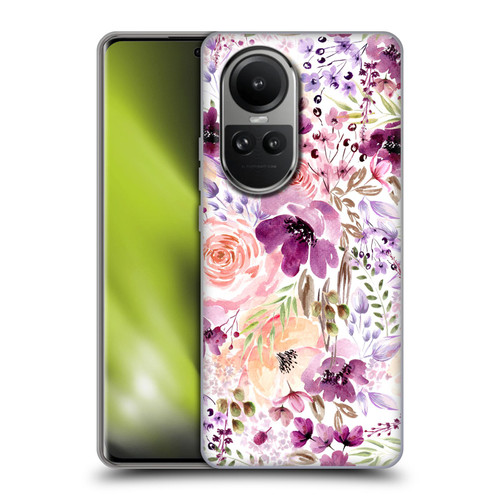 Anis Illustration Flower Pattern 3 Floral Chaos Soft Gel Case for OPPO Reno10 5G / Reno10 Pro 5G