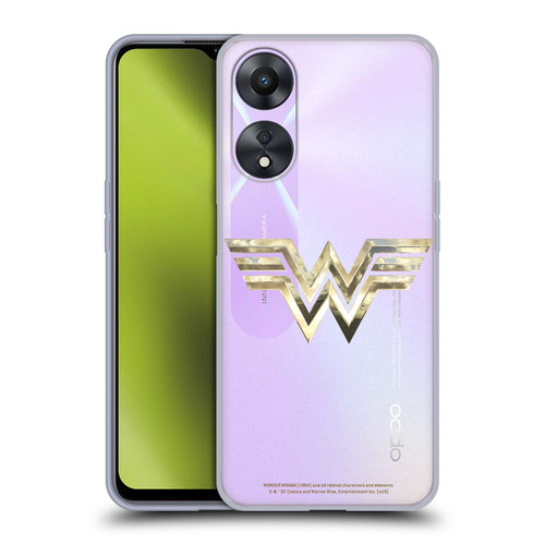 Wonder Woman 1984 Logo Art Gold Soft Gel Case for OPPO A78 4G