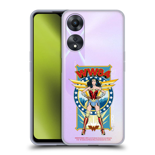 Wonder Woman 1984 Retro Art Logo And Shield Soft Gel Case for OPPO A78 5G