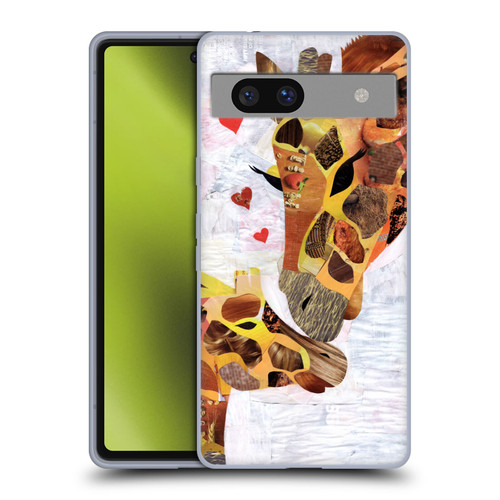 Artpoptart Animals Sweet Giraffes Soft Gel Case for Google Pixel 7a