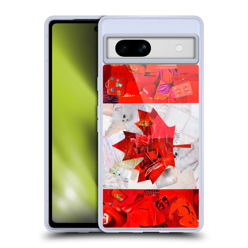 Artpoptart Flags Canada Soft Gel Case for Google Pixel 7a