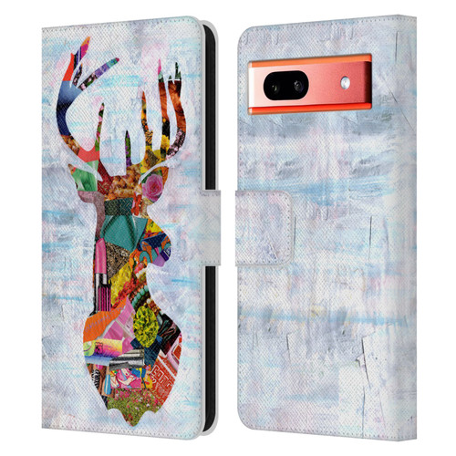 Artpoptart Animals Deer Leather Book Wallet Case Cover For Google Pixel 7a