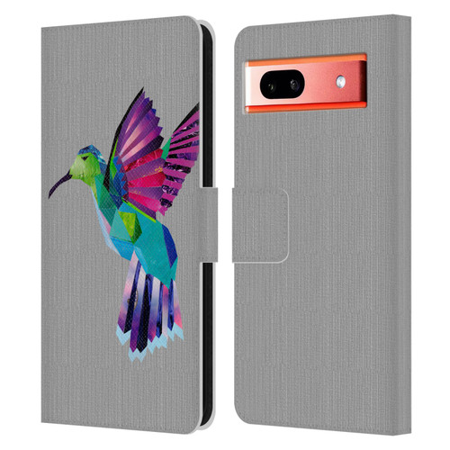 Artpoptart Animals Hummingbird Leather Book Wallet Case Cover For Google Pixel 7a