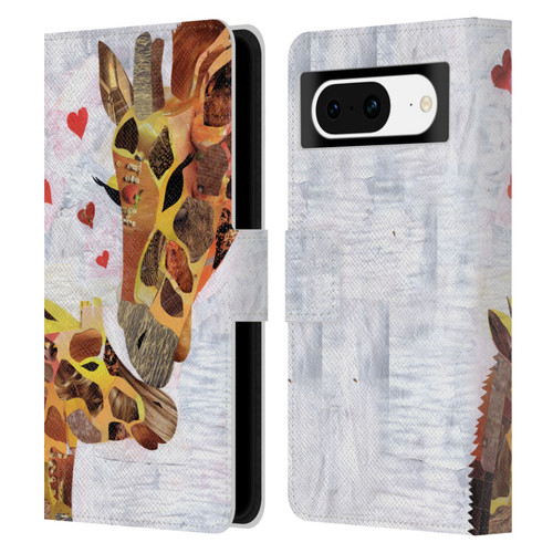 Artpoptart Animals Sweet Giraffes Leather Book Wallet Case Cover For Google Pixel 8
