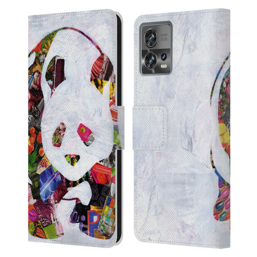 Artpoptart Animals Panda Leather Book Wallet Case Cover For Motorola Moto Edge 30 Fusion