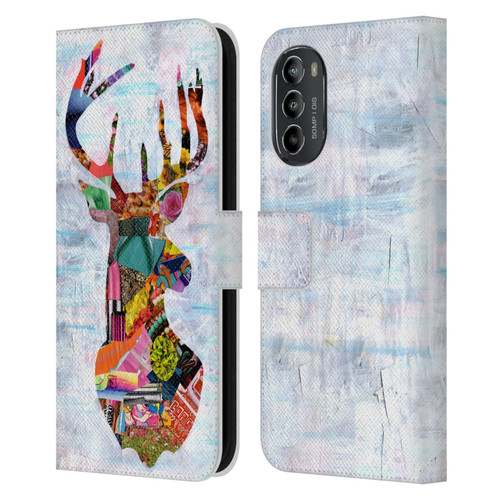 Artpoptart Animals Deer Leather Book Wallet Case Cover For Motorola Moto G82 5G