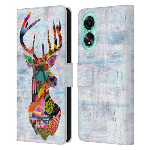 Artpoptart Animals Deer Leather Book Wallet Case Cover For OPPO A78 4G