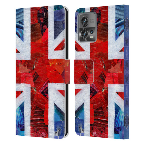 Artpoptart Flags Union Jack Leather Book Wallet Case Cover For Motorola Moto Edge 30 Fusion