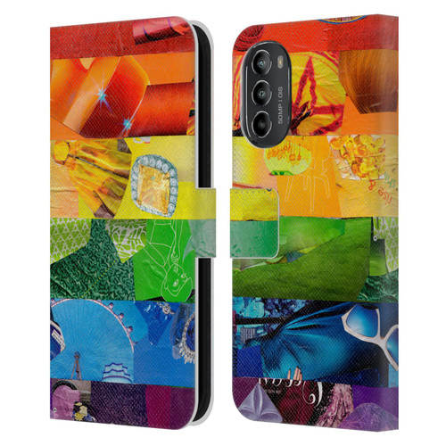 Artpoptart Flags LGBT Leather Book Wallet Case Cover For Motorola Moto G82 5G