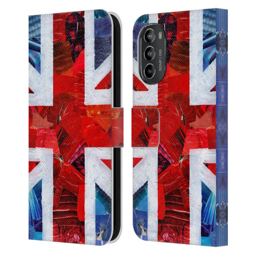 Artpoptart Flags Union Jack Leather Book Wallet Case Cover For Motorola Moto G82 5G