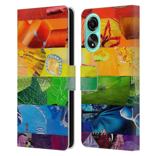 Artpoptart Flags LGBT Leather Book Wallet Case Cover For OPPO A78 4G