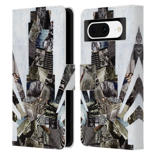 Artpoptart Travel Empire State Leather Book Wallet Case Cover For Google Pixel 8