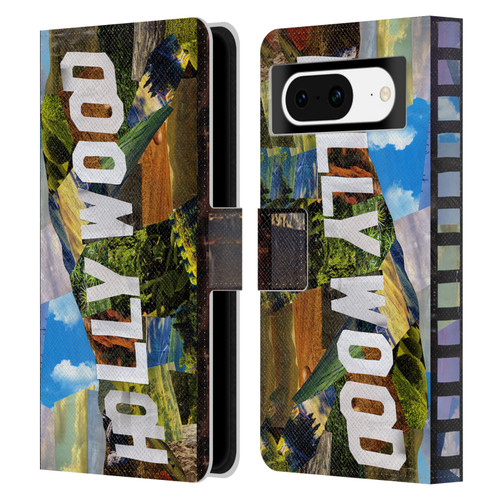 Artpoptart Travel Hollywood Leather Book Wallet Case Cover For Google Pixel 8
