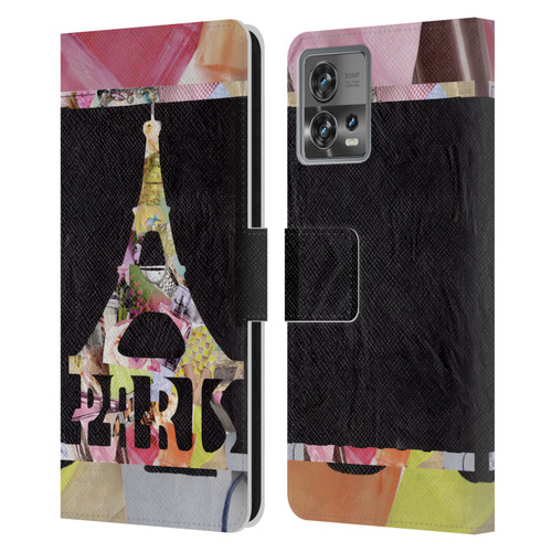 Artpoptart Travel Paris Leather Book Wallet Case Cover For Motorola Moto Edge 30 Fusion