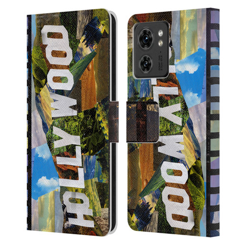 Artpoptart Travel Hollywood Leather Book Wallet Case Cover For Motorola Moto Edge 40