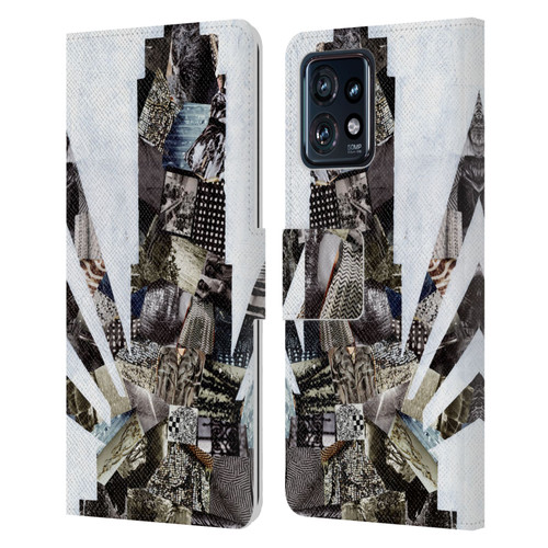Artpoptart Travel Empire State Leather Book Wallet Case Cover For Motorola Moto Edge 40 Pro
