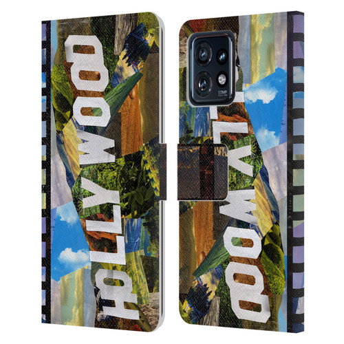 Artpoptart Travel Hollywood Leather Book Wallet Case Cover For Motorola Moto Edge 40 Pro