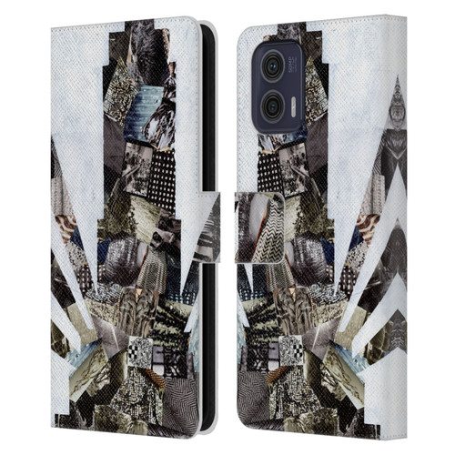 Artpoptart Travel Empire State Leather Book Wallet Case Cover For Motorola Moto G73 5G