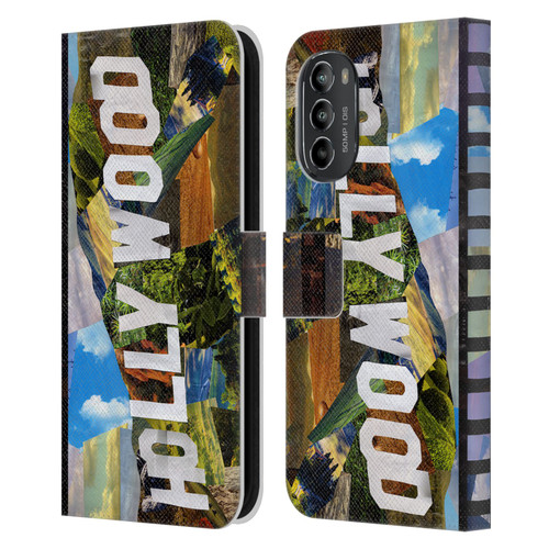 Artpoptart Travel Hollywood Leather Book Wallet Case Cover For Motorola Moto G82 5G