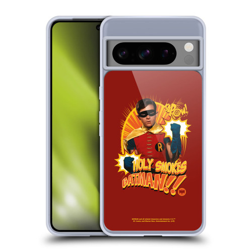 Batman TV Series Character Art Robin Holy Smokes Soft Gel Case for Google Pixel 8 Pro