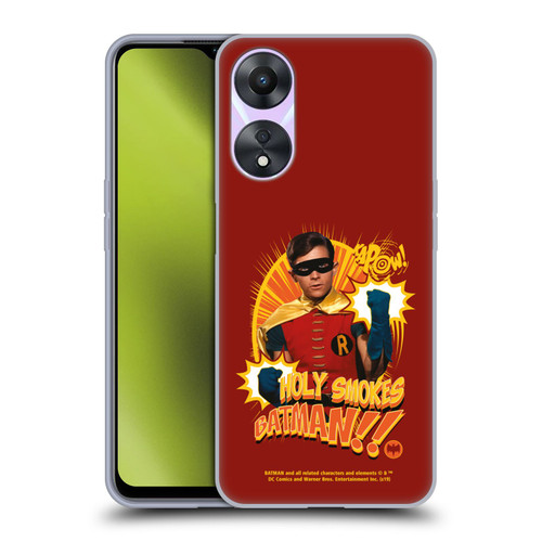 Batman TV Series Character Art Robin Holy Smokes Soft Gel Case for OPPO A78 5G