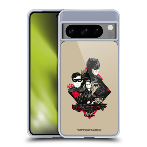 Batman TV Series Graphics Trio Soft Gel Case for Google Pixel 8 Pro