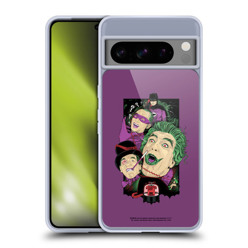 Batman TV Series Graphics Villains Soft Gel Case for Google Pixel 8 Pro