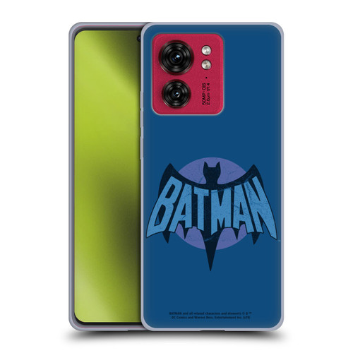Batman TV Series Logos Distressed Look Soft Gel Case for Motorola Moto Edge 40