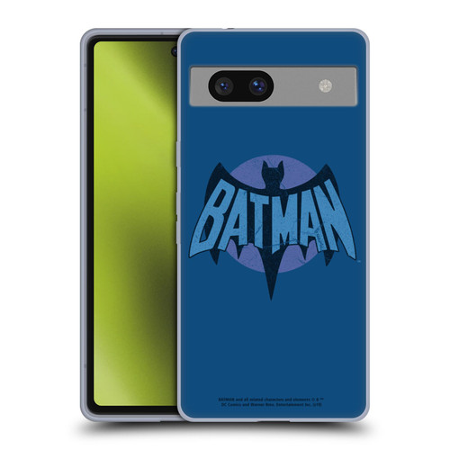 Batman TV Series Logos Distressed Look Soft Gel Case for Google Pixel 7a
