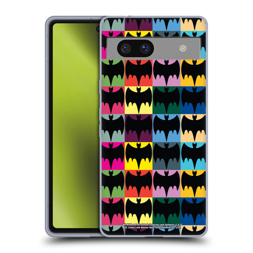Batman TV Series Logos Patterns Soft Gel Case for Google Pixel 7a