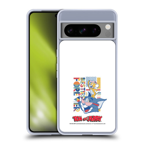 Tom and Jerry Color Blocks Besties Forever Soft Gel Case for Google Pixel 8 Pro