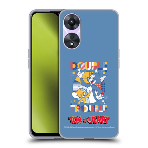 Tom and Jerry Color Blocks Double Trouble Soft Gel Case for OPPO A78 4G