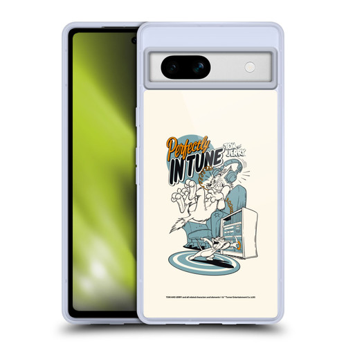 Tom and Jerry Illustration Perfectly In Tune Soft Gel Case for Google Pixel 7a