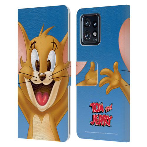 Tom and Jerry Full Face Jerry Leather Book Wallet Case Cover For Motorola Moto Edge 40 Pro